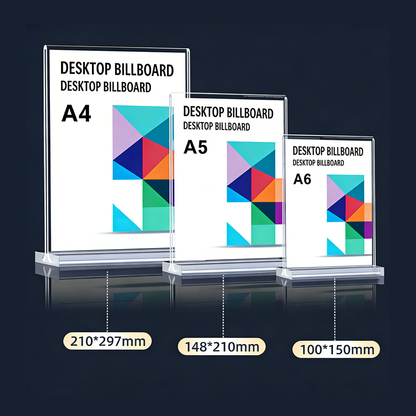 A4/A5/A6 Restaurant Bar Office Desktop Acrylic Sign Holder