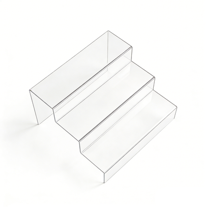 4-Tier Clear Acrylic Display Stand for Collectibles