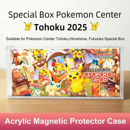 Pokemen Tohoku Fukuoka Hiroshima Magnetic Acrylic Display Box Gift Case
