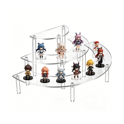 Custom Acrylic Multi-Layer 3-Tier Clear Display Risers