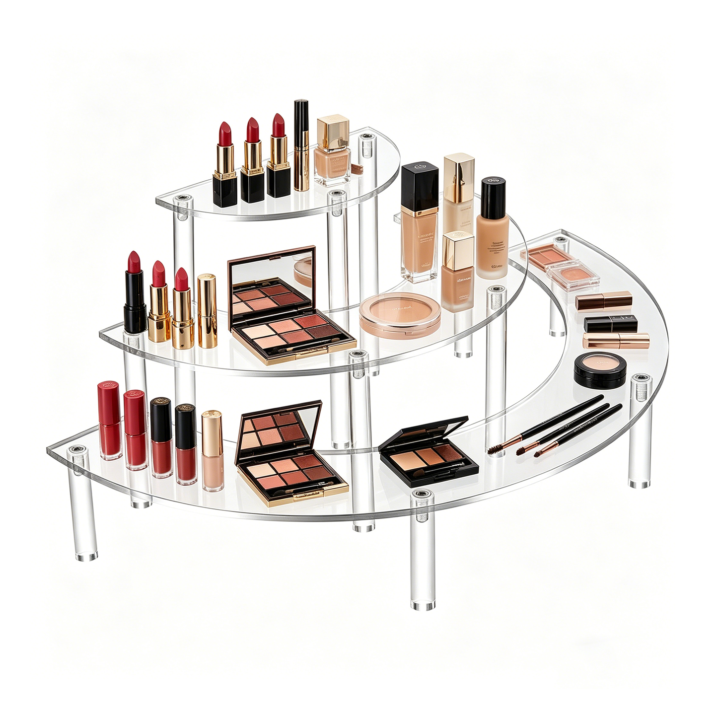 Custom Acrylic Multi-Layer 3-Tier Clear Display Risers