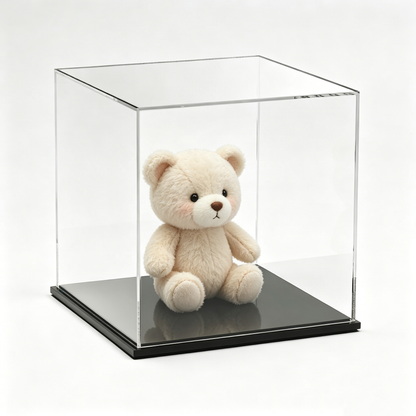 Acrylic Box Cubic Tabletop Decorative Storage Case