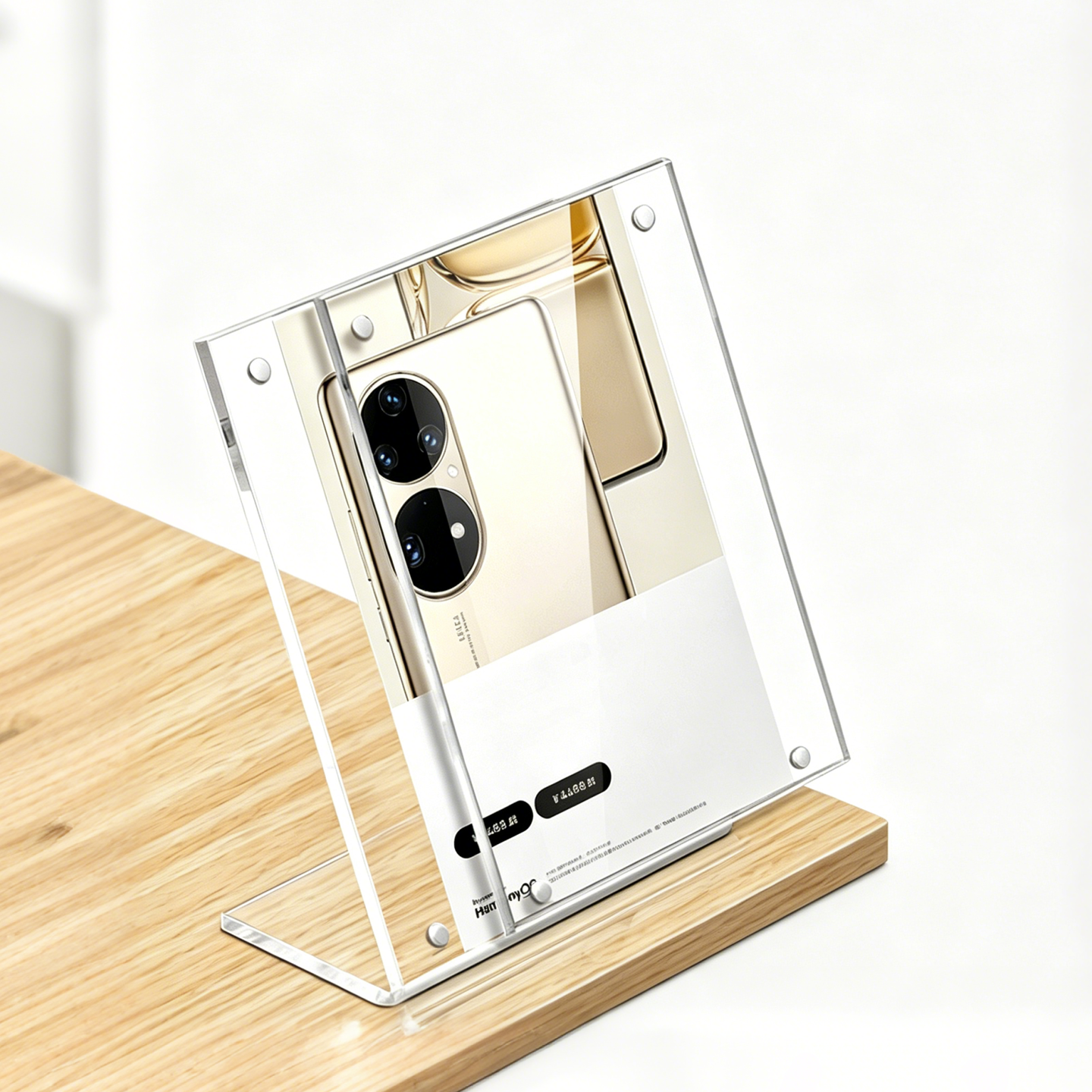 Magnetic L-Shape Acrylic Display Stand