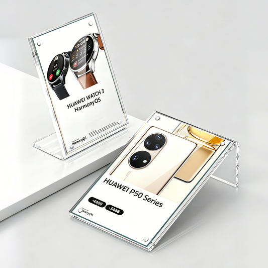Magnetic L-Shape Acrylic Display Stand
